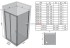 Неподвижная стенка Ravak Blix BLPS-90 белая + Грапе 9BH70100ZG