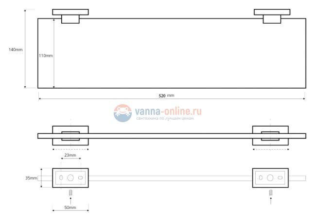 Полка Bemeta Plaza 118102042 Полка Bemeta Plaza 118102042
