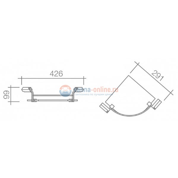 Полка Schein Watteau 1212B1 Полка Schein Watteau 1212B1
