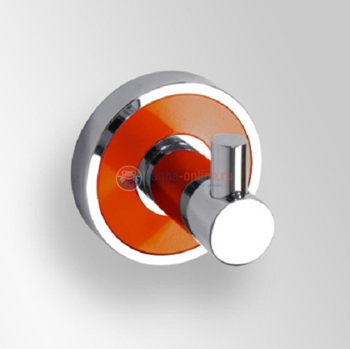 Крючок для одежды Bemeta Trend-i 104106028g 5.2 x 5 x 5.2 см, хром, оранжевый Крючок для одежды Bemeta Trend-i 104106028g 5.2 x 5 x 5.2 см, хром, оранжевый