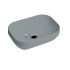 Раковина накладная AXA Decus прямоугольная 500х350хh150мм., серый матовый