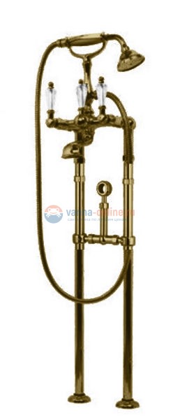 Смеситель Cezares Diamond VDPS-03/24-Sw цвет золото, ручки Swarovski