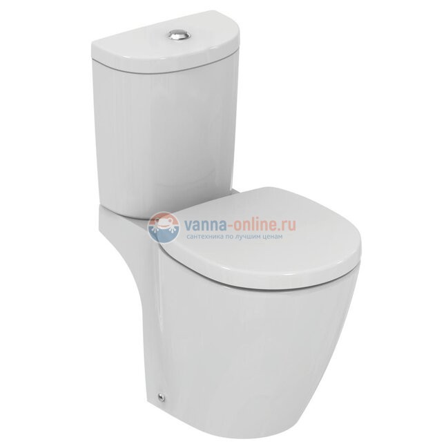 Сидение и крышка для унитаза Ideal Standard CONNECT SPACE E129101 с функцией плавного закрытия Сидение и крышка для унитаза Ideal Standard CONNECT SPACE E129101 с функцией плавного закрытия