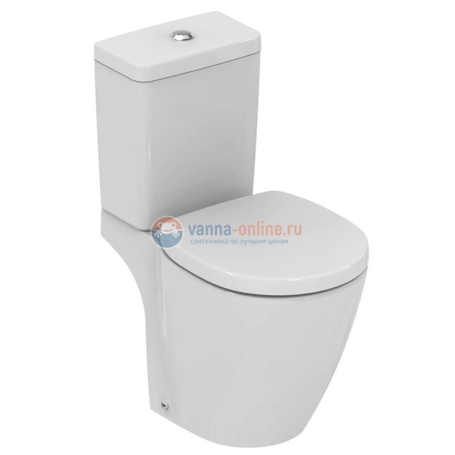 Сидение и крышка для унитаза Ideal Standard CONNECT SPACE E129101 с функцией плавного закрытия Сидение и крышка для унитаза Ideal Standard CONNECT SPACE E129101 с функцией плавного закрытия