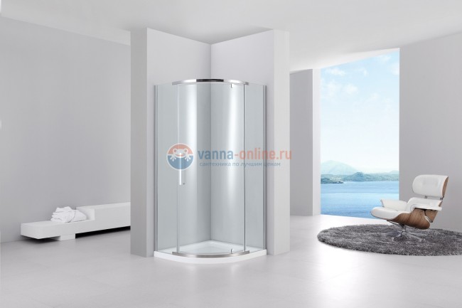 Душевой уголок Black&White Stellar Wind S301, 90 x 90 см