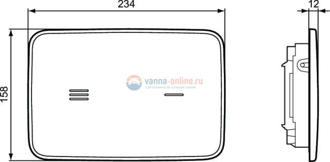 Бесконтактная панель смыва Ideal Standard ALTES™ R0130AC Бесконтактная панель смыва Ideal Standard ALTES™ R0130AC