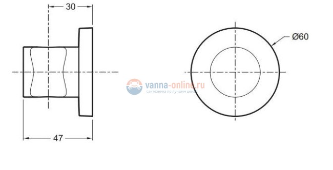 Держатель для ручного душа Jacob Delafon Modulo 8466D-CP Держатель для ручного душа Jacob Delafon Modulo 8466D-CP