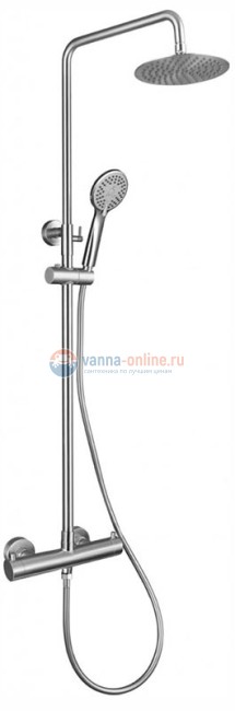 Душевая система BelBagno Nova NOV-VSC-T-IN с термостатическим смесителем, сатин