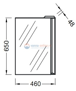 Зеркало Jacob Delafon Reve EB581-NF
