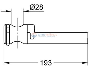 Мыльница Grohe Relexa Plus для душевой штанги 28631 000 Мыльница Grohe Relexa Plus для душевой штанги 28631 000