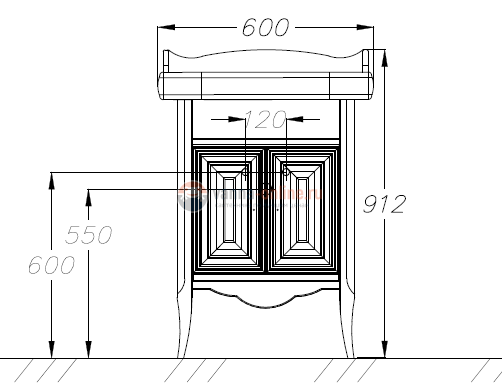 Тумба под раковину Opadiris ЛОРЕНЦО 60, Z0000008220, белый матовый Тумба под раковину Opadiris ЛОРЕНЦО 60, Z0000008220, белый матовый