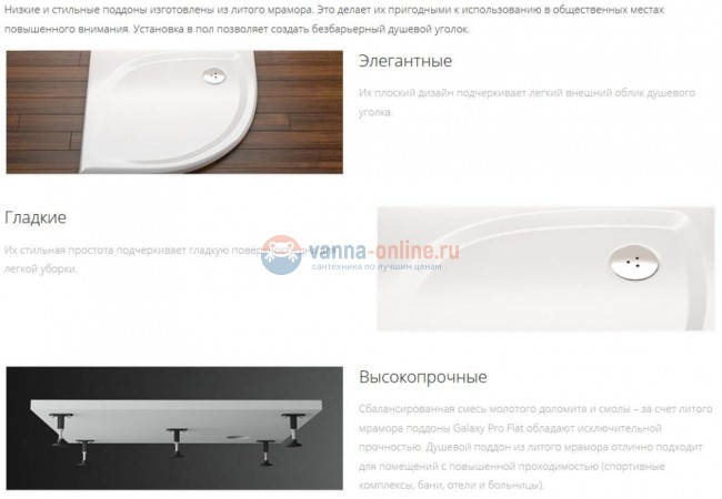 Поддон Ravak Gigant Pro Flat XA03G411010, 120 x 80 см, из искусственного камня