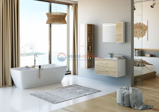 Шкаф подвесной Aqwella Miami Mai.04.25, универсальный