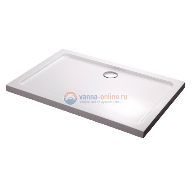 Душевой поддон Black&White Stellar Wind Slim Line RS-0810, 80 х 100 х 5,5 см, акриловый