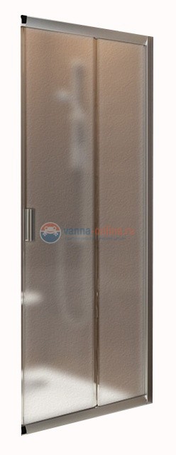 Душевая дверь Ravak Blix BLRV2K-80 1XV40U00ZG, профиль сатин, стекло Грейп