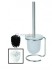 Ершик Bemeta Neo 104113105 11 x 13 x 40 см напольный, хром матовый, щетка белая