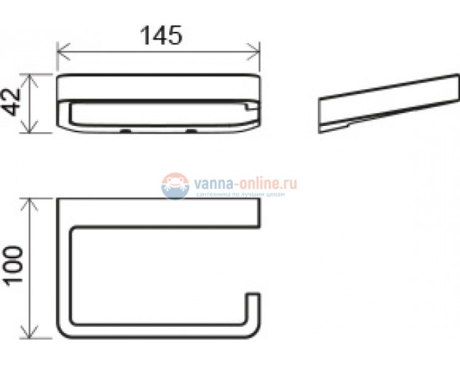 Держатель туалетной бумаги Ravak 10° TD 400.00