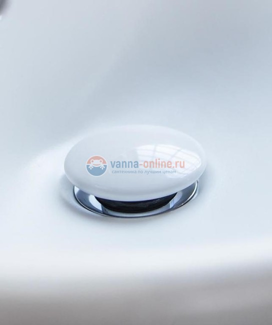 Донный клапан Villeroy&Boch, 8L03 3401 Click-clack, с керамической крышкой, цвет альпийский белый Донный клапан Villeroy&Boch, 8L03 3401 Click-clack, с керамической крышкой, цвет альпийский белый