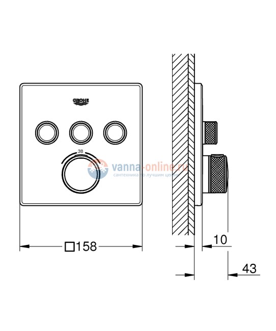 Термостат Grohe Grohtherm Special 19417000 для ванны