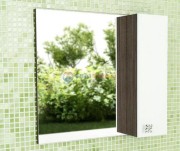 Зеркальный шкаф Comforty Рио 80 L/R белый/дуб солсбери