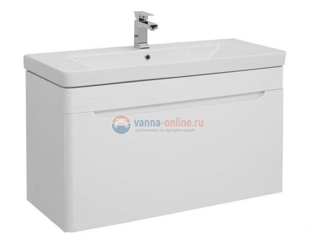 Тумба с раковиной Aquanet София 105 00199870 подвесная