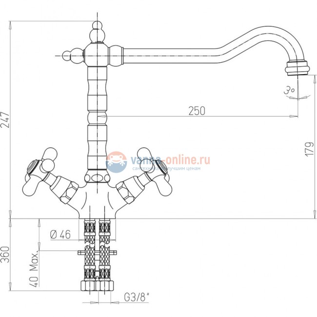 Смеситель для кухни Paini Monaco Смеситель для кухни Paini Monaco