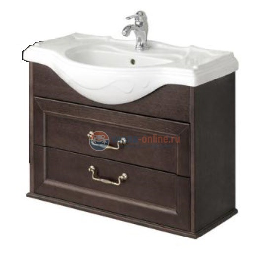 Тумба под раковину Roca America Evolution W ZRU9302962 105 см подвесная, цвет темный дуб