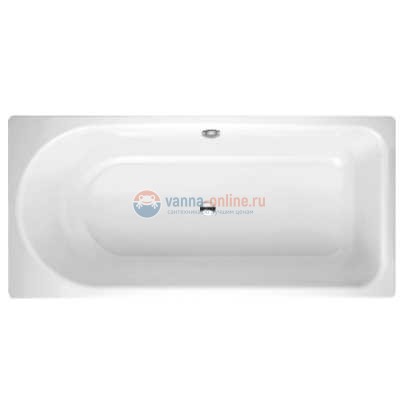 Ванна Bette Ocean 8857-000AD 180 x 80 см, белая с шумоизоляцией, перелив сзади