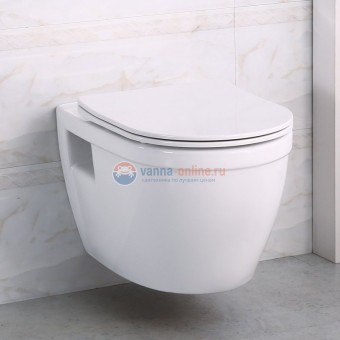 Подвесной унитаз BelBagno Loto BB070CHR, безободковый Подвесной унитаз BelBagno Loto BB070CHR, безободковый
