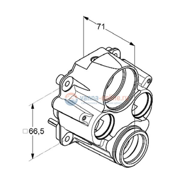 Адаптер Kludi 7400100-00 для обратного подключения воды для термостатов Kludi Flexx.Boxx 88011 Адаптер Kludi 7400100-00 для обратного подключения воды для термостатов Kludi Flexx.Boxx 88011