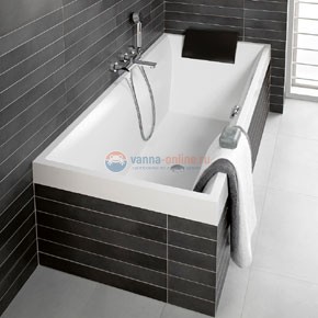 Ванна Villeroy&Boch Squaro UBQ170SQR2V-01, 170 x 75 см, alpin