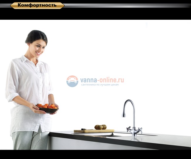 Смеситель D&K Hessen Goethe DA1382441 для кухни