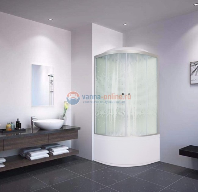 Душевая кабина Deto L 980 80 x 80 см, с крышей, стандартная