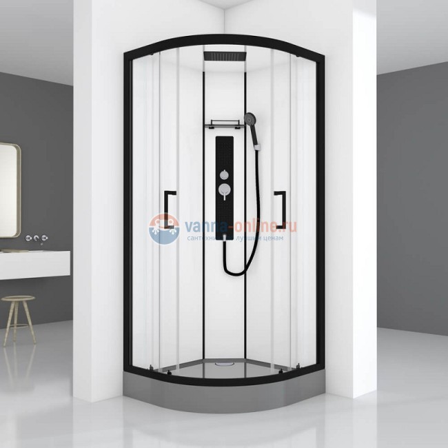 Душевая кабина Black&White Galaxy G8001, 90 x 90 см, гидромассажная