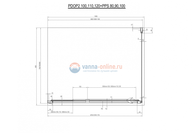 Душевой уголок Ravak Pivot PDOP2+PPS 110 х 80 см, профиль белый, ручки и петли хром, стекло прозрачное Душевой уголок Ravak Pivot PDOP2+PPS 110 х 80 см, профиль белый, ручки и петли хром, стекло прозрачное