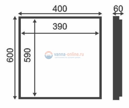 Сантехнический люк Хаммер Слава ширина 40, высота 60