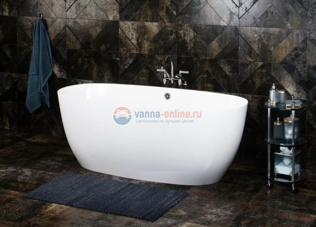 Ванна Astra-Form Атрия 160 x 75 см, из литьевого мрамора, белый