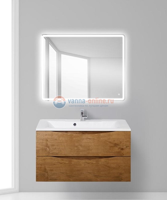 Тумба с раковиной BelBagno Marino MARINO-1000-2C-SO-RN-P, 100 х 44,5 х 55 см, Rovere Nature - светло-коричневый