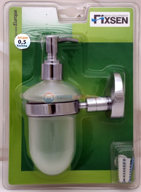 Дозатор Fixsen Europa FX-21812, хром Дозатор Fixsen Europa FX-21812, хром