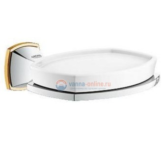 Мыльница Grohe Grandera 40628IG0, хром/золото