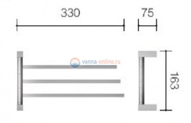 Полотенцедержатель Schein Durer 26834 Полотенцедержатель Schein Durer 26834