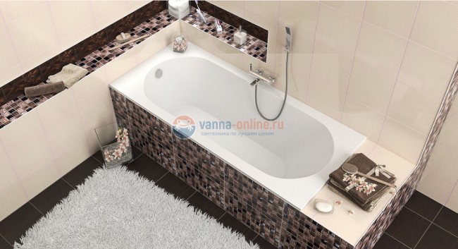Ванна из искусственного камня Marmo Bagno Лючия 180x80 MB-L180-80