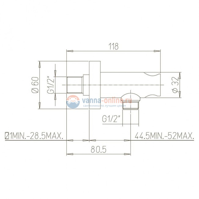Вывод для воды Paini Morgana