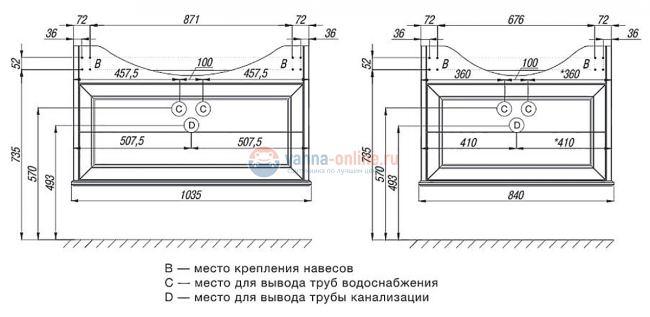 Тумба под раковину Roca America Evolution W ZRU9302961 105 см, цвет светлый дуб