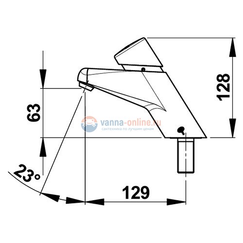 Кран порционный Presto 2000 20000 для раковины
