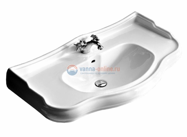 Раковина Kerasan 100 Retro 105001*3, на 3 отв., 100*54,5 см