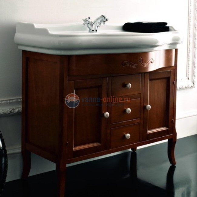 Раковина Kerasan 100 Retro 105001*3, на 3 отв., 100*54,5 см