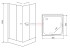 Душевой уголок Timo TL-8002 R Romb Glass, стекло прозрачное с узором, 80 х 80 х 200 см