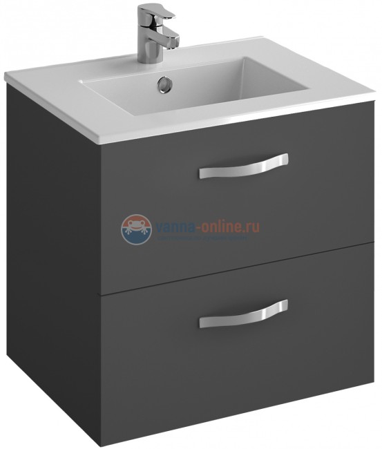 Тумба под раковину Jacob Delafon Ola EB390RU-N14 под раковину, 59,8 х 45 х 56 см, серый антрацит