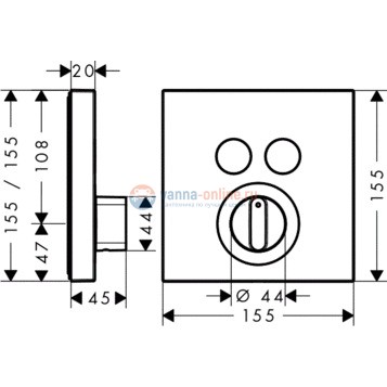 Смеситель Hansgrohe 15768000 ShowerSelect для душа Смеситель Hansgrohe 15768000 ShowerSelect для душа